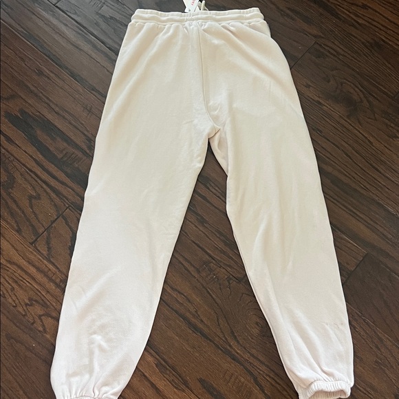 Anthropology Sundry Cream Joggers with Navy Star Accent - Picture 3 of 4